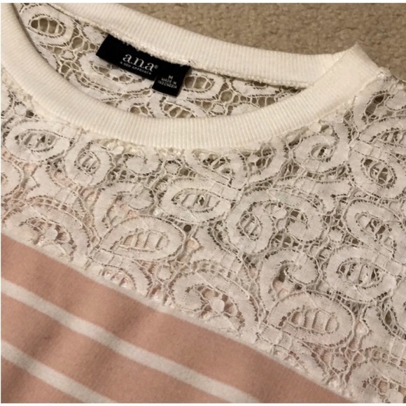 a.n.a Tops - BEAUTIFUL Lace Sweatershirt